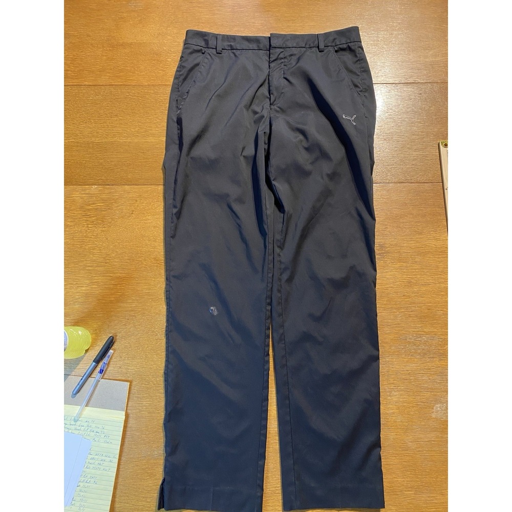 Puma Men's Cobra Golf Performance‎ Stretch Pants 32x34 Black Quick Dry Material